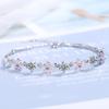 Pulseira Flor de Cerejeira Feminina Design Nicho Ins Estudante Pulseira Simples Estilo Coreano Moda Pequena Fresca Flor Pulseira Joia
