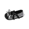 Zapatos de Princesa de Lunares con Lazo para Niñas Colección Otoño 2026, Zapatos de Cuero a la Moda de Suela Baja para Niñas Pequeñas, Transfronterizo