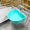 Comedero Colgante Contenedor de Comida para Mascotas Jaula para Gatos Villa para Gatos Jaula para Perros Transportadora de Viaje Pequeño Comedero Colgante Utensilios Fijos para Alimentar Gatos