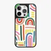 Design Floral Simples com Painel Traseiro Intercambiável, Capa Magnética Forte para iPhone 15 Pro Max, Tampa de Painel Traseiro Substituível para iPhone 14