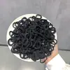 Goma para el pelo con forma de pulgar apta para cabello negro de niños para niñas pequeñas, cuerda para el pelo de alta elasticidad, goma para el pelo simple con borde de falda acanalado