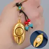 Pinza de cangrejo de cobre de imitación cadena de llaves giratoria 12 signos del zodíaco manos colgante de llave de coche rico lugar escénico regalo popular