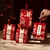 Caixa de Doces Chinesa de Mão para Casamento Sacola de Doces de Noivado Caixa de Presente de Casamento Caixa de Doces de Lembrancinha