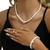Europa y Estados Unidos collar de perlas de imitación Joker de alto nivel transfronterizo nicho aleación diamante cadena clavícula joyería set para mujer venta al por mayor