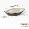 Plato rectangular para barbacoa cálido Yang de melamina Plato japonés plato plano largo para sushi plato para olla caliente plato para barbacoa comercial