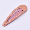 Acessórios de Cabelo Infantis Estilo Coreano Presilhas Pequenas BB Clips com Óleo Pingado Presilhas para Franja Grampos de Cabelo com Glitter Rosa Acessório de Cabeça Presilhas Laterais 5cm