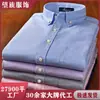 Camisa Oxford de Manga Larga para Hombre de Color Sólido 100% Algodón, Camisa Base Casual Estilo Coreano, Camisa para Hombre 100% Algodón, Venta al por Mayor