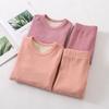 Traje de Ropa Interior Térmica de Seda para Niños Ropa y Pantalones de Otoño Pijama Base para Otoño e Invierno Ropa Interior Gruesa Antibacteriana Cubierta para Niños Medianos y Grandes
