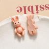 Parche de resina de conejo tridimensional de simulación de dibujos animados japoneses, pendientes DIY, accesorios para el cabello, funda de teléfono móvil, material al por mayor