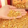Mini barras de ouro pequenas de liga, barras de ouro de imitação, tigela do tesouro, enchimento para pote de arroz, itens decorativos criativos, ornamentos de presente atacado