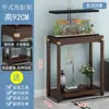 Soporte de exhibición de piedra, soporte para pecera, base, mesa auxiliar, mesa de rincón, soporte para plantas, sala de estar de madera maciza de pie