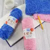 Ovillo de hilo grueso de terciopelo dorado chenilla para gorros, bufandas, suéteres, muñecas, zapatos de ganchillo, kit de material de tejer DIY