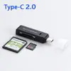 Leitor de Cartão Usb3.0 Alta Velocidade Dois em Um Leitor de Cartão de Memória Microsd/Tf/Sd Leitor de Cartão de Câmera Fabricante Atacado