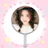 Lu Yuxiao Artículos de Celebridad Publicidad para Fans Abanico Transparente Materiales para Manualidades