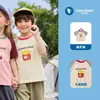 Ropa de Bebé Casual Camiseta de Manga Corta Ropa de Verano para Niños y Niñas Bebé Infantil Manga Media Top Combinado por Colores