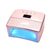 Lámpara LED UV de alta potencia de 60W para uñas, con tecnología de sensor inteligente para secado rápido, un nuevo diseño en oro rosa para ventas transfronterizas