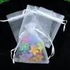 Bolsa de Malha com Cordão de Cor Sólida Bolsa de Malha com Pérolas Multicor Bolsa de Presente Bolsa para Embalagem de Doces de Casamento Bolsa com Cordão para Armazenamento de Brinquedos
