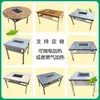 Mesa de Barbacoa sin Humo de Acero Inoxidable Mesa de Parrilla de Carbón para Exteriores Asado de Tofu a la Carta Carbón para el Hogar