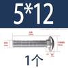 Tornillo de carro de acero inoxidable 304 galvanizado, cabeza semicircular, cuello cuadrado, cabeza plana grande, tornillo para máquina de cremallera M4M5M8-M12