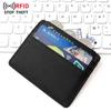 Atacado transfronteiriço em estoque capa de cartão de couro PU anti-desmagnetização multi-funcional multi-cartão capa de cartão estojo para cartão rfid