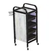 Carrito de Herramientas de Peluquería Carrito de Herramientas para Salón Carrito de Belleza Carro de Mano Carrito de Cinco Niveles para Barbería