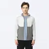 Chaqueta Ligera Transpirable Lulu de Primavera para Correr al Aire Libre Impermeable Fina Cortavientos Protección Solar Top Deportivo