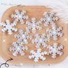 Nuevas pegatinas de diamantes de imitación de copo de nieve tela no tejida estampado en caliente de diamantes de imitación decoración navideña pegatinas de diamantes de imitación para ropa accesorios para el cabello