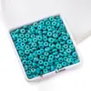 Ventas Directas de Fábrica Cuentas Redondas de Turquesa Sintética Natural Cuentas Sueltas Accesorios para Pulseras DIY Cuentas Semi-Terminadas Venta al por Mayor