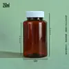 Ventas Directas de Fábrica Botellas Pequeñas para Medicina 30ml Marrón Transparente Botellas de Boca Ancha Botellas de Plástico PET Bloqueadoras de Luz Botellas para Empaque de Muestras de Alimentos
