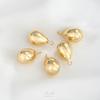 Preservación del Color Cobre Dorado de 14K Grueso Dorado Hueco Colgante de Gota de Agua con Anillo Accesorios de Colgante de Collar Hecho a Mano para Bricolaje Colgante