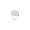 Anillo de Encaje Plateado Nicho Versátil Alto Gama Anillo Abierto Moda Estilo Étnico Patrón Hueco Venta Directa de Fábrica