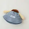 Chapéu de Sol para Bebê Lindo Chapéu Jeans de Primavera e Outono com Orelhas Grandes Chapéu de Pescador Cartoon Proteção Solar ao Ar Livre para Crianças