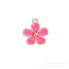 Conjunto de 30 Pingentes Mistos de Liga Metálica Cor Rosa Rosa para Pulseiras, Colares e Acessórios de Joias DIY