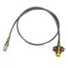 Fogareiro de Cassete de Uso Duplo Conexão Lateral Tubo de Metal Mangueira de Tanque de Gás Liquefeito Adaptador Extensor Conversor para Recipiente