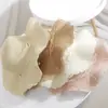 Sombrero Estilo Coreano para Mujer, Ala Ancha de Verano, Lazo de Perlas, Borde Ondulado Sombrero de Paja, Salida a la Playa, Vacaciones, Sombrero para el Sol Protección Solar
