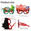 Gafas de Fieltro Populares de Amazon para el Mundial Decoraciones de Fiesta Gafas para Tomar Fotos con Atmósfera de Fútbol del Mundial