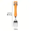 Aço Inoxidável 304 Talheres Infantis Desenho Coruja Faca, Garfo e Colher Conjunto de Talheres Portátil Utensílios de Alimentação para Bebê