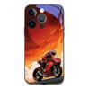 Nueva Funda para iPhone 17, Apple 15 Pro Max, Luz para Llamadas Entrantes, 14 Carreras de Motos, 16 Pro, Adecuada para Hombres