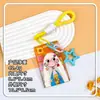 Nuevo estilo tarjetero para niñas, gafete de identificación de estudiante, funda para tarjeta con cordón para cuello anti-pérdida, protector de tarjeta de identificación unisex, estuche rígido