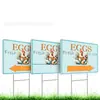 Letrero de Huevos Frescos de Granja Estilo Nuevo Transfronterizo Hecho de Material Plástico Corrugado para Venta de Huevos Rurales y Publicidad en el Patio