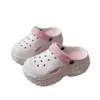 Zapatos Croc de Suela Gruesa para Uso Exterior de Verano para Mujer Chanclas de Playa Baotou Suaves Antideslizantes de Eva