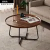 Mesa redonda pequeña, simple y creativa, perfecta para un balcón, una mesa de té informal, un estilo de lujo ligero, adecuada para apartamentos pequeños, salas de estar, mesas auxiliares y casas de huéspedes