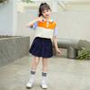 Ropa de jardín de infantes, traje de manga corta, ropa de actividades para niños, uniforme escolar de primaria, traje de dos piezas para niños y niñas.