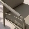 Conjunto de sofá preguiçoso e mesa de centro para pátio externo, verde, minimalista, casual, adequado para pousadas, vilas, varandas e jardins; atacado