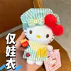Ropa para Muñeca de 10 cm Ropa para Muñeca Gato Kt Colgante de Muñeca de Peluche Hello Kitty Conjunto de Ropa para Muñeca Nuevo Lindo de Moda