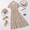 Gran Venta de Liquidación Ropa para Madres del Sudeste Asiático, Faldas Largas Florales para Mediana Edad y Mayores, Vestidos Ajustados Estilo Coreano, Faldas de Playa de Cintura Alta