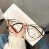 Lentes Danyang Té Frío 51 Lentes para Miopía para Mujer Luz Anti-Azul Estilo Coreano Moderno Lentes Lisos Ultraligeros