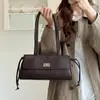 2026 Bolso Nuevo Vintage con Patrón de Diamantes Baguette para Hombro para Mujer, Bolso de Hombro de Cierre de Metal de Alta Gama, Bolso de Mano Sencillo para el Trabajo