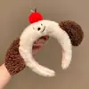 Faixa de cabeça fofa com orelhas de panda para lavar o rosto, faixa de cabeça de pelúcia de desenho animado com coroa alta para mulheres, faixa para maquiagem e lavar o cabelo, acessório de cabelo