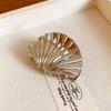 Pinza para el Cabello de Metal con Carcasa de Flor Transfronteriza Europea y Americana Moda Cabeza Cabello Pinza de Tiburón Personalidad Elegante Horquilla Accesorios para el Cabello